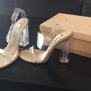 Clear Nude Heels